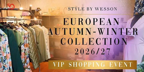 VIP Shopping Event Sydney: Autumn Winter Collection 2026\/27