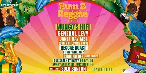Rum & Reggae 2026 | SteelYard, Sheffield