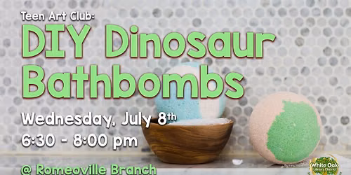 Teen Art Club: DIY Dinosaur Bath Bomb