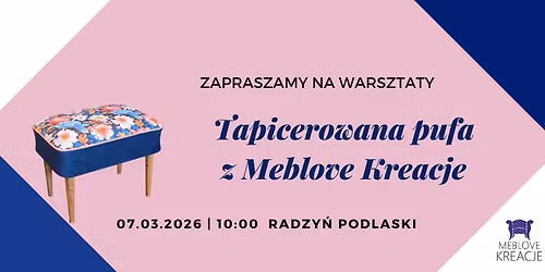 Tapicerowana pufa z Meblove Kreacje - Radzy\u0144 Podlaski