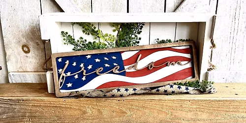 Freedom Flag Sign