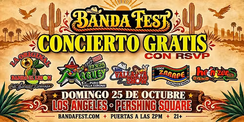 Concierto GRATIS con La Original Banda El Limon, Banda Maguey y mas!