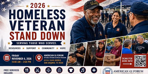 ANNUAL HOMELESS VETERAN STAND DOWN