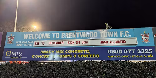 Brentwood Town FC v Hashtag United FC