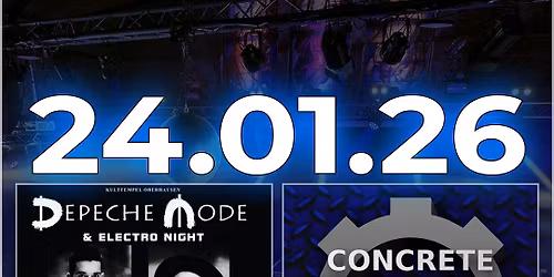 AREA1: Depeche Mode Party | AREA2: Concrete EBM Night