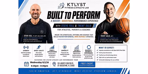 A Soccer + Basketball Performance Experience with Steve Fell & Trent Salo