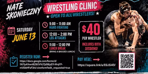 Nate Skonieczny Wrestling Clinic