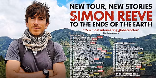 Simon Reeve - To The Ends Of The Earth at Paisley Town Hall