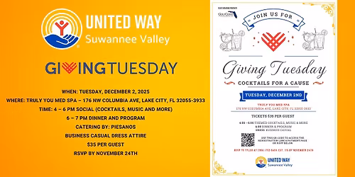 Giving Tuesday - Cocktails for a Cause