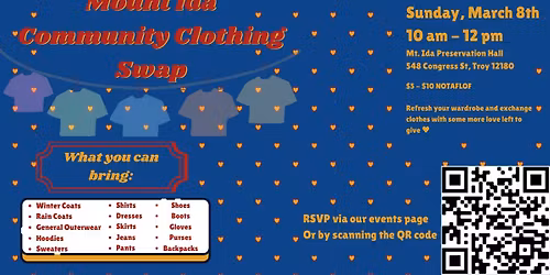 Mount Ida Clothing Swap