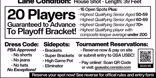 61st GSA Open Masters Presented By Elite Power, Inc