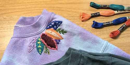 Embroidery Class: Upcycle Your Clothing With Hand Embroidery