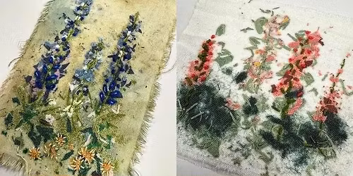 Emily Notman Embroidered Flower Garden Workshop FULLY BOOKED