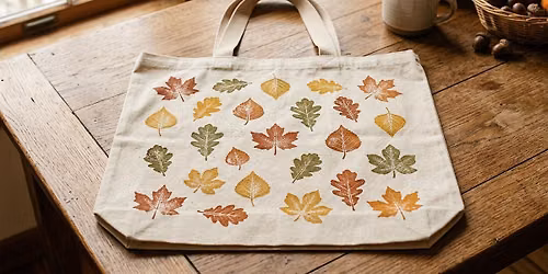 Fall Block Printing \u2013 Design Your Own Tote Bag