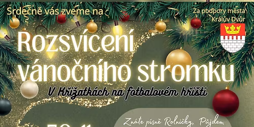 Rozsvícení vánočního stromku 