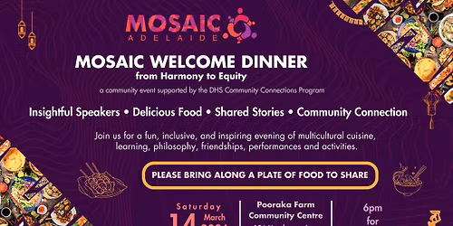 MOSAIC Welcome Dinner: from Harmony to Equity