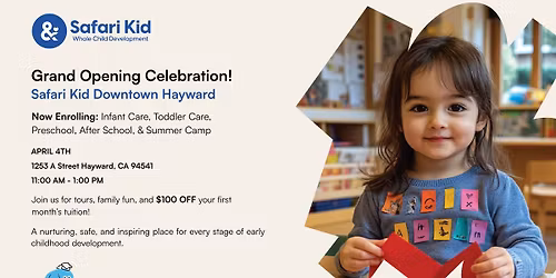 Safari Kid Downtown Hayward Grand Opening Celebration!