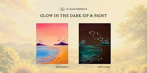 Sip and Paint (Glow in the Dark): Sweet Beaches