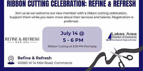 Ribbon Cutting: Refine and Refresh