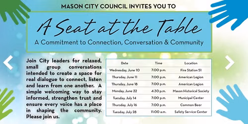 7\/14 A Seat at the Table - Community Conversation Series