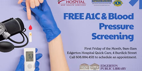 Free A1C & Blood Pressure Screening