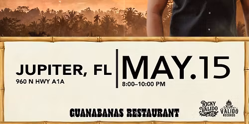 Ricky Valido live at Guanabanas in Jupiter