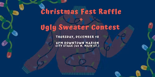 Christmas Fest Gift Card Drawing and Ugly  Sweater Contest