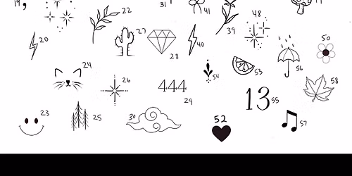 FULLY BOOKED\u2600\ufe0f Summer Tiny Tattoo Flash Event \u2600\ufe0f