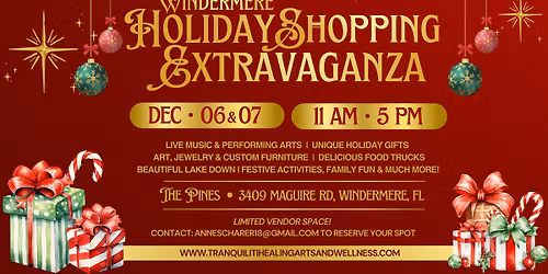 Windermere Holiday Shopping Extravaganza