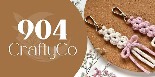 Macrame Flower Keychain\u00a0Workshop