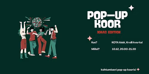 Pop up koor - XMAS edition \ud83c\udf85\ud83c\udffc\ud83c\udfb6