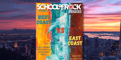 West Coast Vs. East Coast: SOR Lynnwood Adult Band at Tony V's Garage!