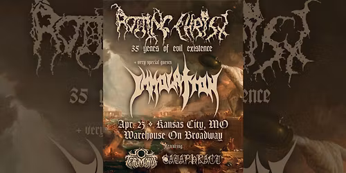 Rotting Christ \/ Immolation \/ Sol Terminus \/ Cataphract