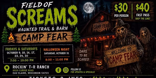 Field of Screams 2026: CAMP FEAR!
