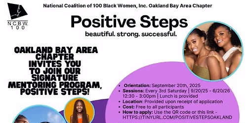 NCBW Oakland\/Bay Area | Positive Steps Mentoring Program Recruitment