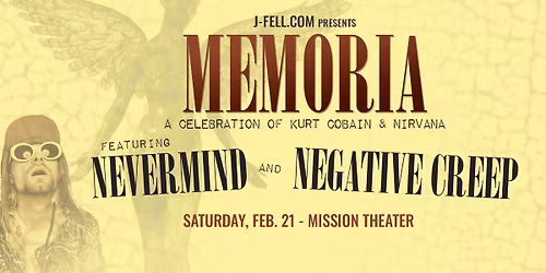 MEMORIA UNPLUGGED: A celebration of Kurt Cobain & Nirvana at Mission Theater