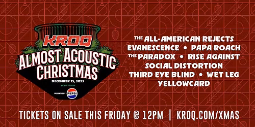 KROQ Almost Acoustic Christmas with The All-American Rejects