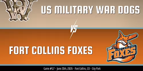 Fort Collins Foxes vs. US Military War Dogs