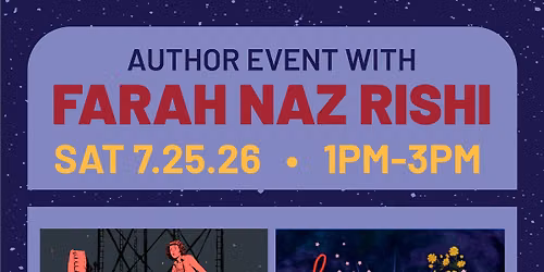 Book signing with author Farah Naz Rishi