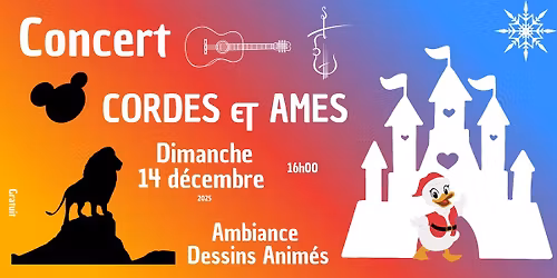 Concert Cordes & Ames - Ambiance Dessins Anim\u00e9s - Calais Coeur de Vie