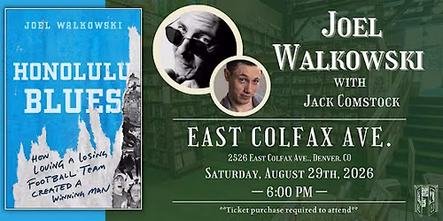 Joel Walkowski with Jack Comstock at Tattered Cover Colfax