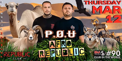 \ud83e\udd81 Afro Republic. P.O.U. Thursday, 12th March \ud83e\udd81