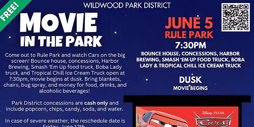 Movie in the Park featuring Cars (FREE!)