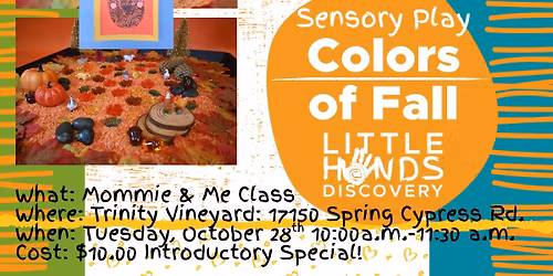 10:00a.m.-11:30a.m. MOMMIE AND ME "Colors of FAll"