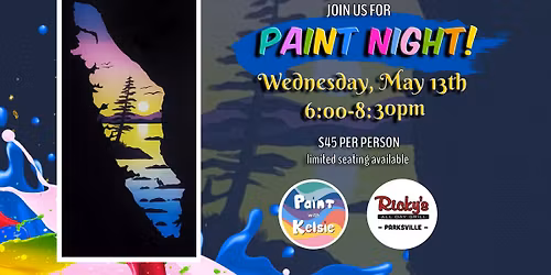 Paint Night At Ricky's All Day Grill, Parksville