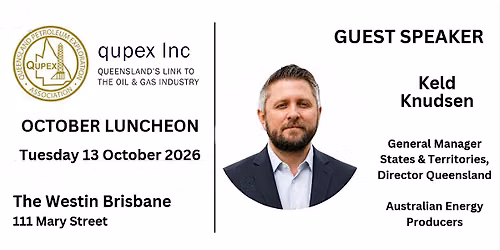 QUPEX Luncheon - Tuesday 13th October 2026