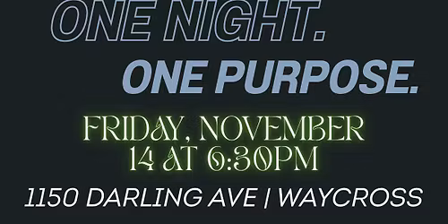 One Night. One Purpose. Grace Race Worship Night