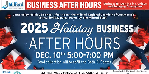 2025 Business After Hours: Milford Bank Holiday Edition