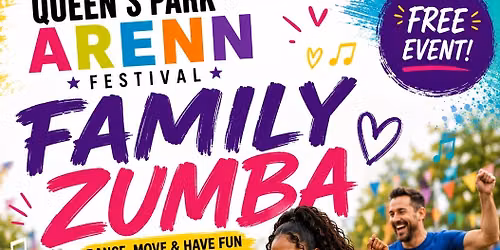 FREE Family Zumba Glasgow Queen\u2019s Park Arena festival 
