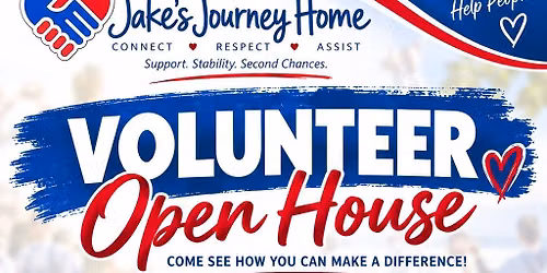 Volunteer Open House with Jakes Journey Home